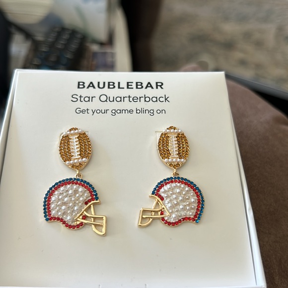 Baublebar Star quarterback, get your game bling on appr 2 inch drop earring - Picture 5 of 7